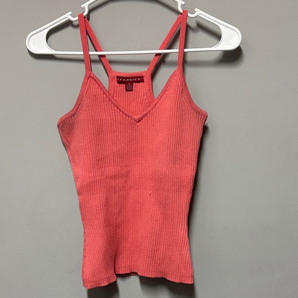 J.J. Basics Tops - Asics Women's Pink Ribbed Camisole